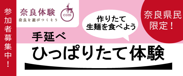 手延べ引っぱりたて麺延ばし体験