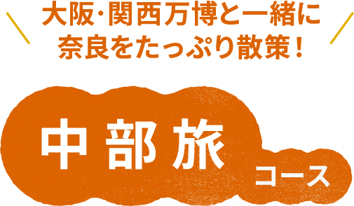 大阪・関西万博と一緒に奈良をたっぷり散策！ 中部旅コース